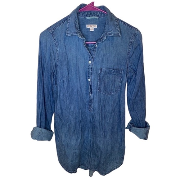 Merona Tops - Merona Denim 3/4 sleeve oversized top